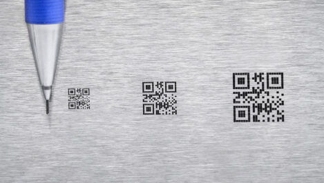 Marcaje_laser_Metal_negro_ATRIA