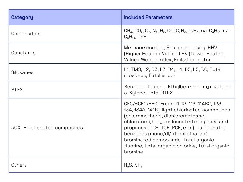 biogas analysis