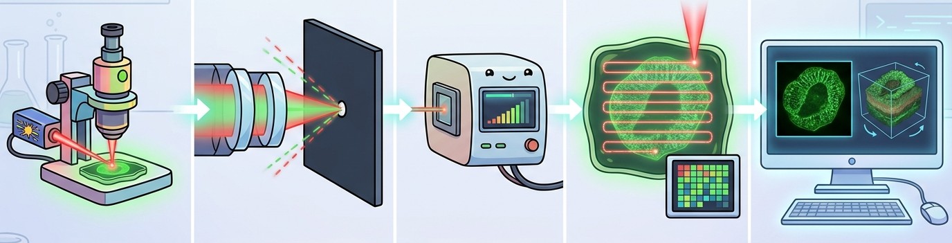 microscopía confocal